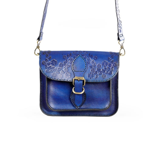 FLORENTIA BAG in Blue - Riham Khairallah