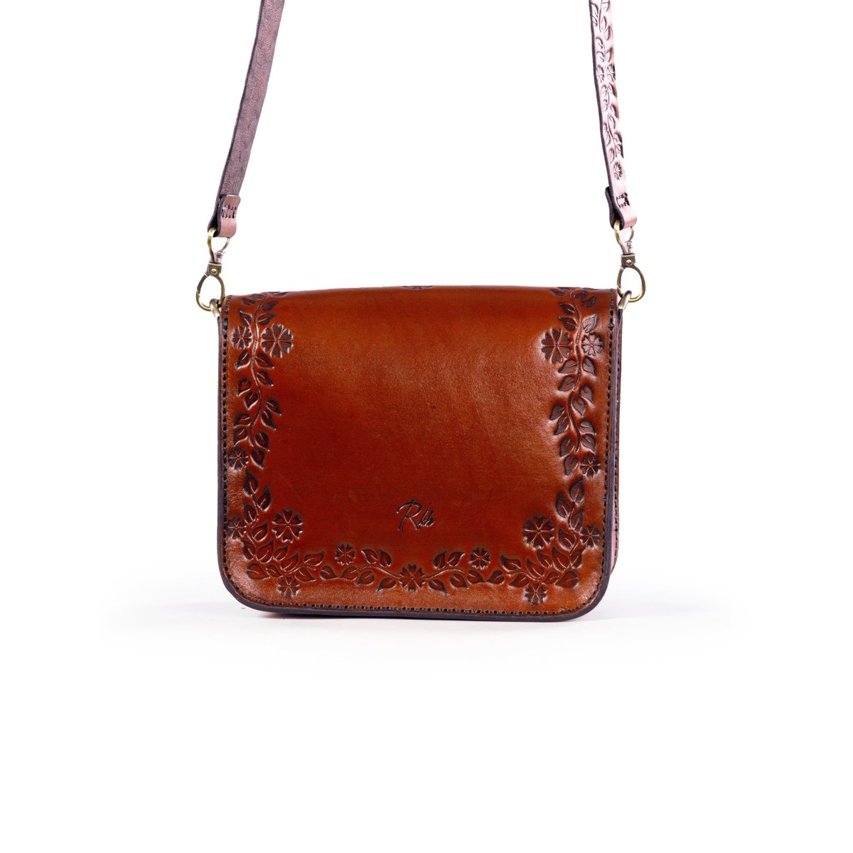 FLORENTIA BAG in Brown - Riham Khairallah