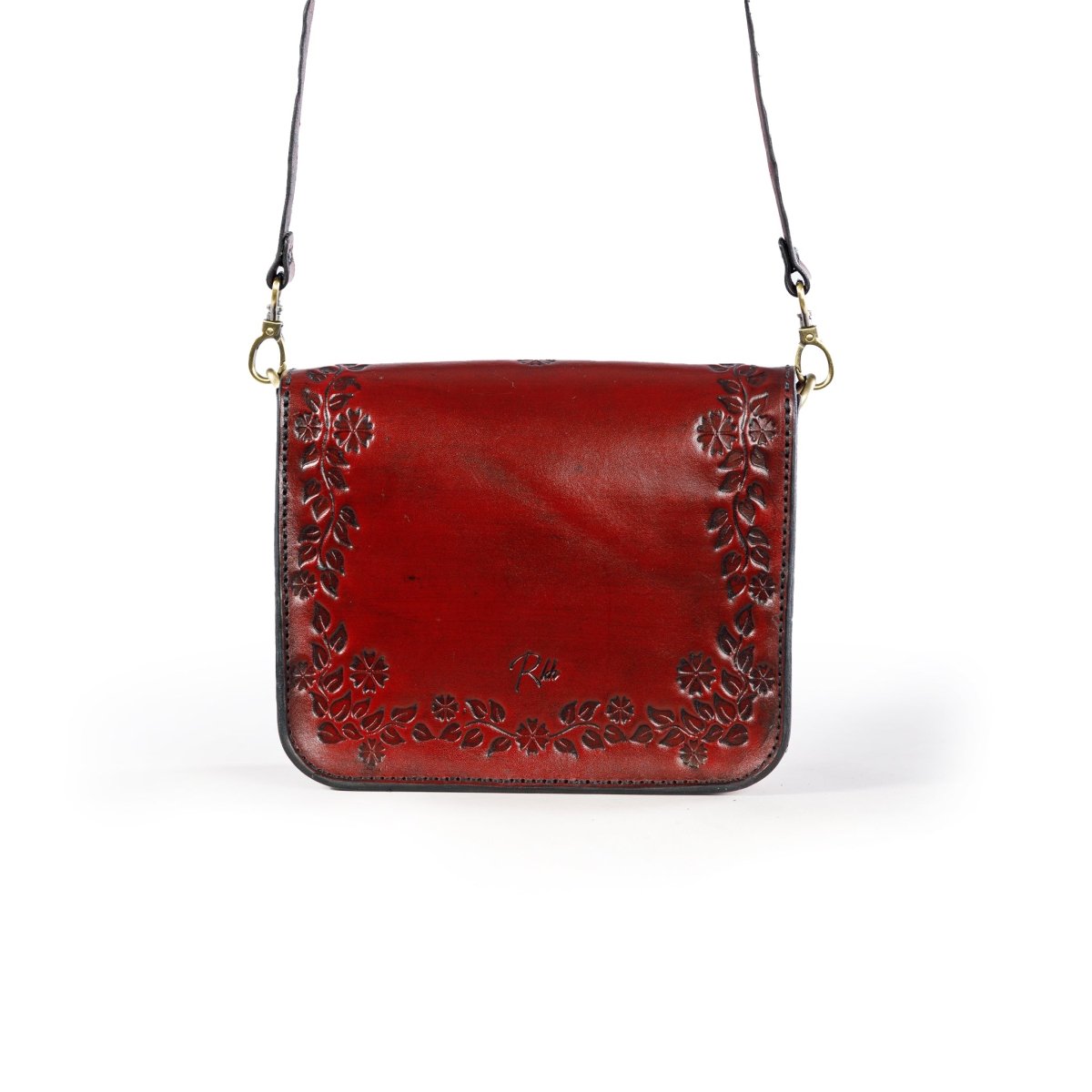 FLORENTIA BAG in Burgundy - Riham Khairallah