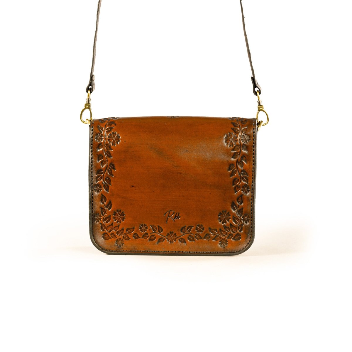 FLORENTIA BAG in Camel - Riham Khairallah