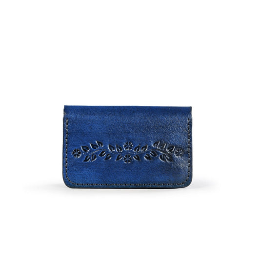 FLORENTIA WALLET in Blue - Riham Khairallah