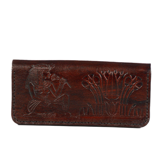 LOTUSIA WALLET in Brown - Riham Khairallah
