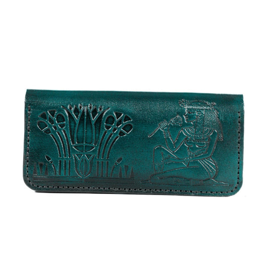 LOTUSIA WALLET in Forest Green - Riham Khairallah