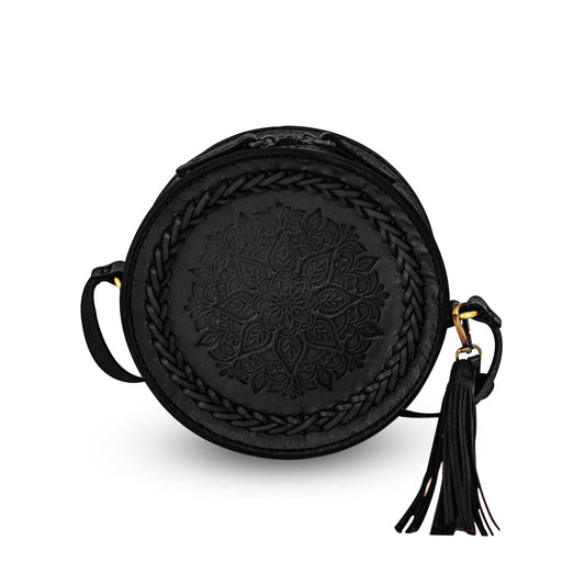 THE LUNARA BAG in Black - Riham Khairallah
