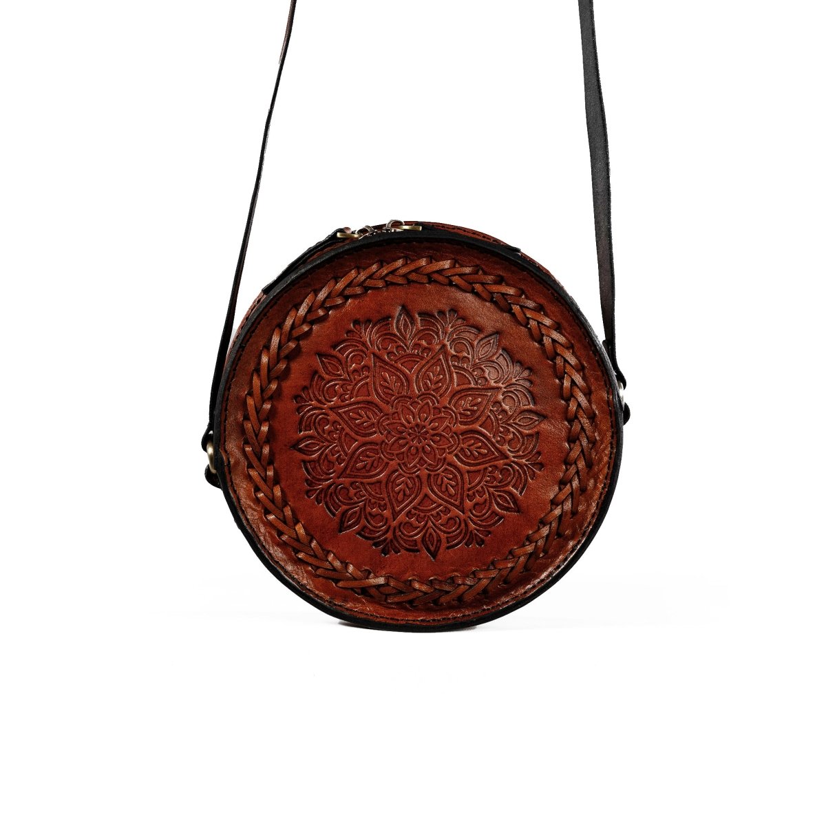 THE LUNARA BAG in Brown - Riham Khairallah