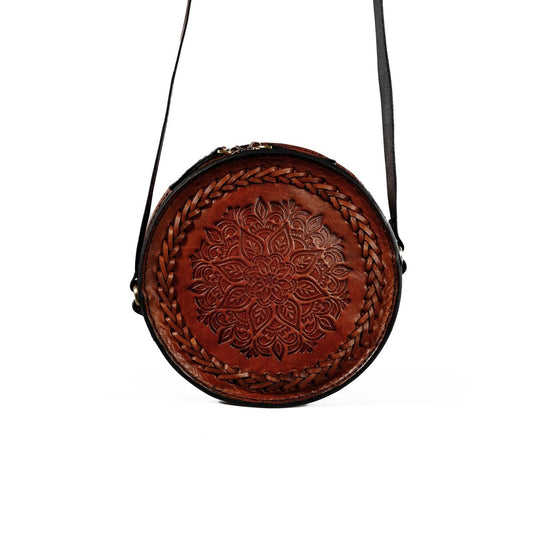 THE LUNARA BAG in Brown - Riham Khairallah