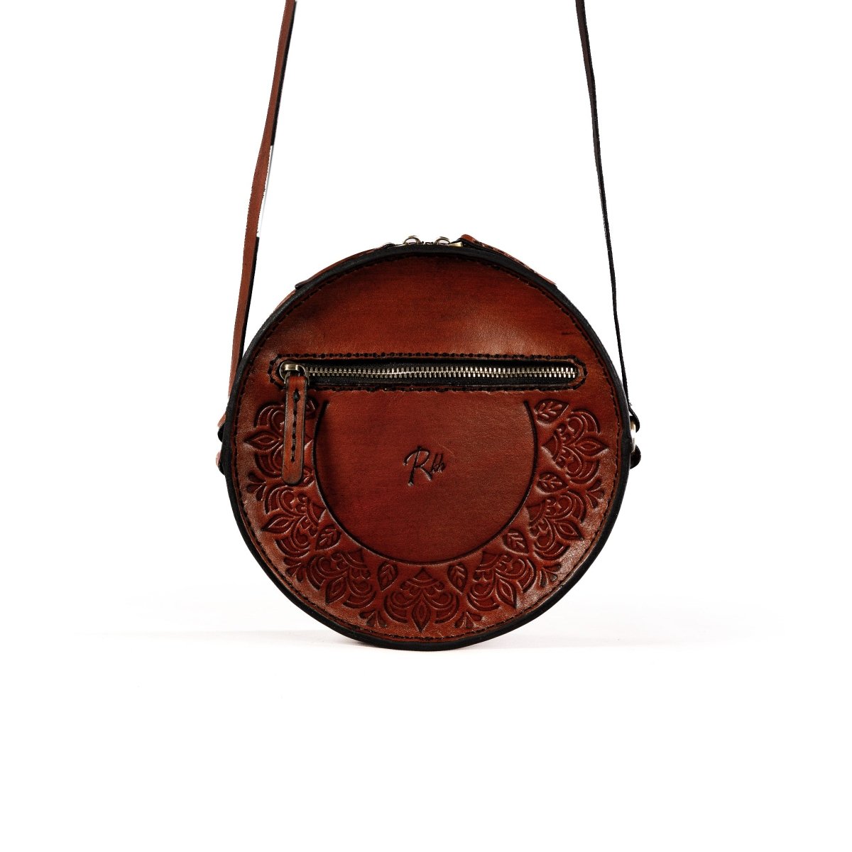 THE LUNARA BAG in Brown - Riham Khairallah