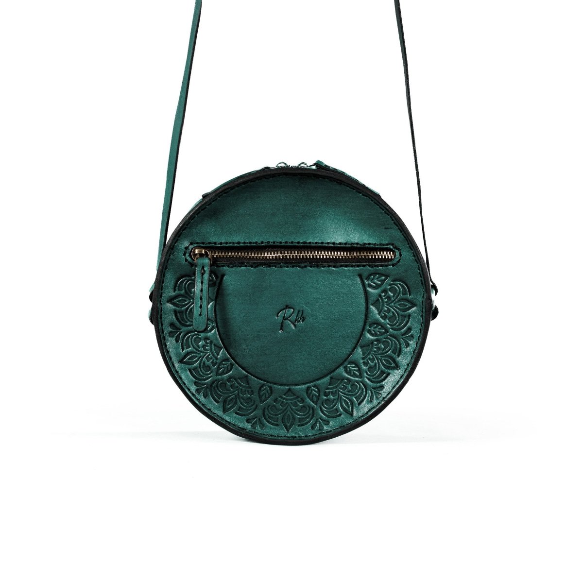 THE LUNARA BAG in Forest Green - Riham Khairallah