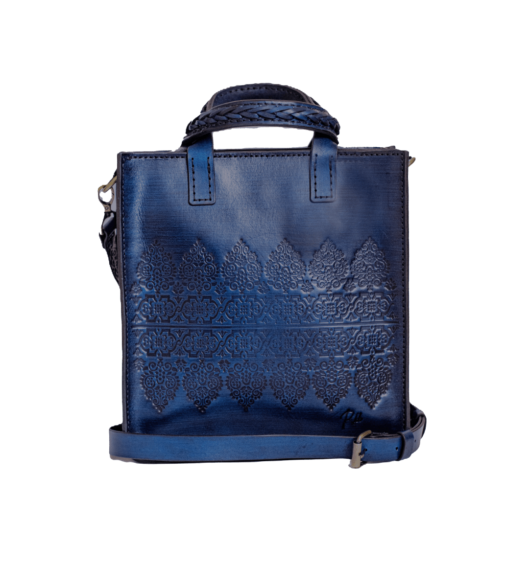 THE NIVARA BAG in Dark Blue - Riham Khairallah