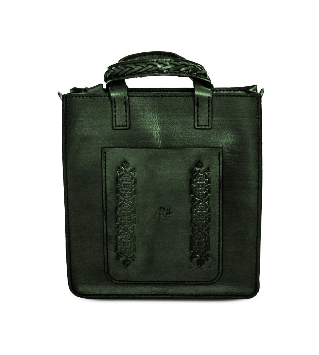 THE NIVARA BAG in Forest Green - Riham Khairallah