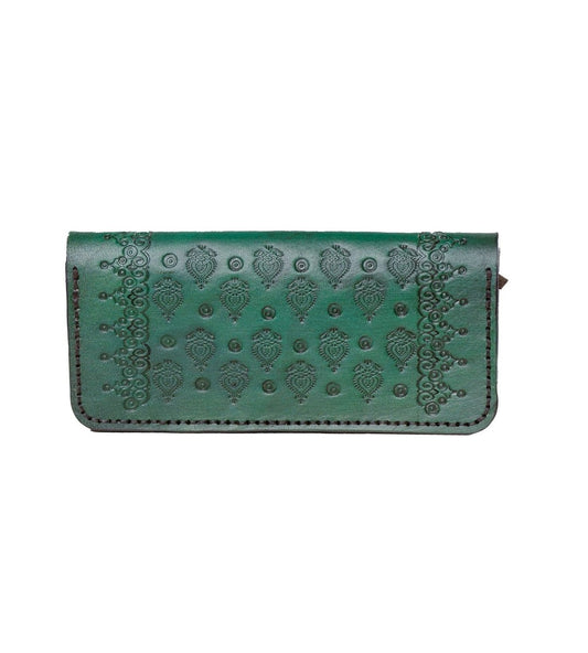ZAYA WALLET in Green - Riham Khairallah