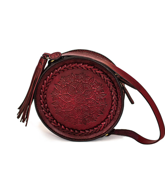 THE LUNARA BAG in Burgundy