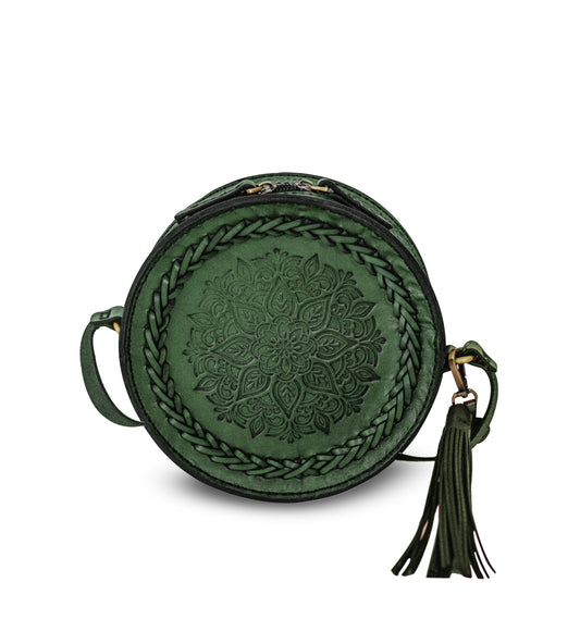 THE LUNARA BAG in Forest Green