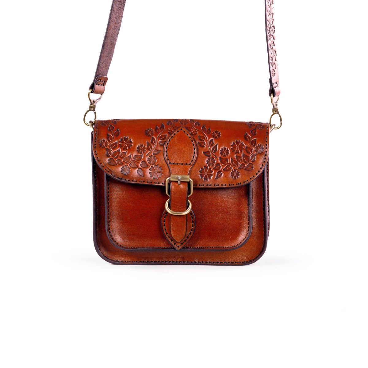 FLORENTIA BAG in Brown - Riham Khairallah