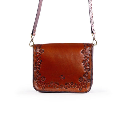 FLORENTIA BAG in Brown - Riham Khairallah