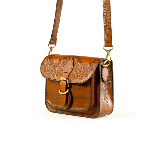 FLORENTIA BAG in Camel - Riham Khairallah