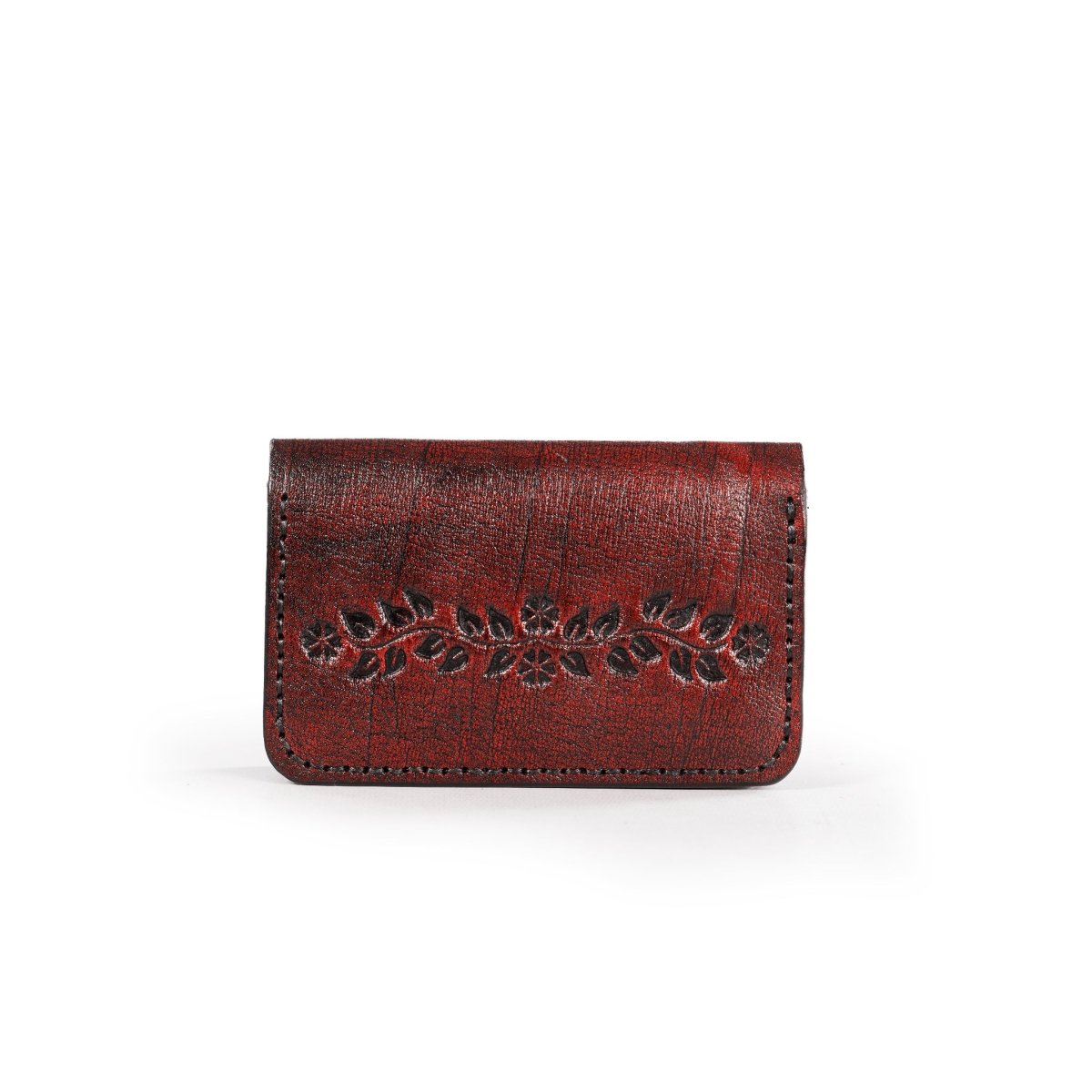 FLORENTIA WALLET in Burgundy - Riham Khairallah