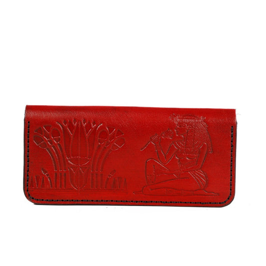LOTUSIA WALLET in Red - Riham Khairallah