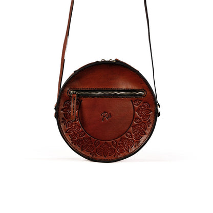 THE LUNARA BAG in Brown - Riham Khairallah