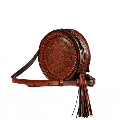 THE LUNARA BAG in Brown - Riham Khairallah