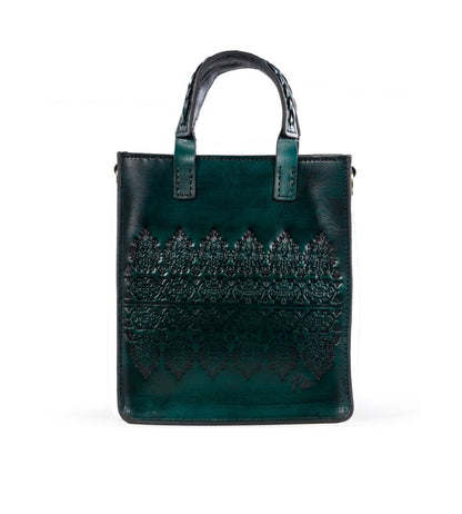 THE NIVARA BAG in Forest Green - Riham Khairallah