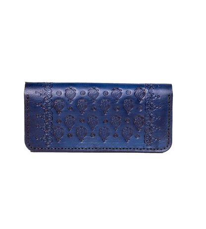 ZAYA WALLET in Blue - Riham Khairallah
